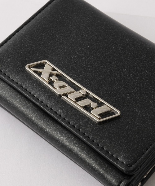 X-girl(エックスガール)の「LOGO PLATE MINI WALLET(財布・レディース・ブラック/オレンジ/ライトパープル・ONE SIZE)」の7枚目の写真