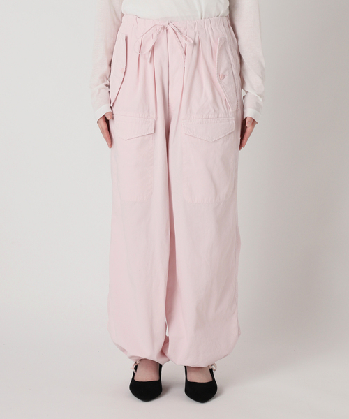 極美品✨TICCA ティッカ カーゴパンツ 24SS ウエスト総ゴム F ピンク 極美品✨TICCA ティッカ カーゴパンツ 24SS ウエスト総ゴム F