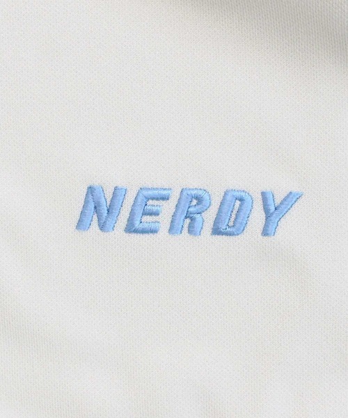 NERDY（ノルディ）の「NERDY パレットトラックトップ PALETTE TRACK TOP（ジャージ・メンズ・クリーム/ライトパープル・S/M/L）」の7枚目の写真