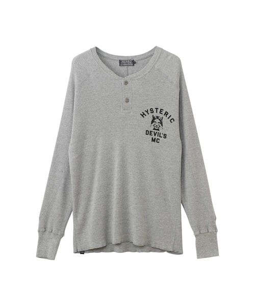 HYSTERIC GLAMOUR（ヒステリックグラマー）の「DEVIL’S MCヘンリーネック スウェット（スウェット・メンズ・グリーン/ブラック/トップグレー・X-LARGE/LARGE/MEDIUM/SMALL）」の3枚目の写真