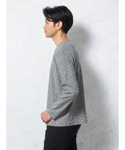 HARUYAMA（ハルヤマ）の「【RUCKEN BACCHAR】クルーネック Tシャツ 無地 カジュアルインナー 春夏（Tシャツ/カットソー・メンズ・グレー/ホワイト/ブラック・LL/L/M）」の4枚目の写真