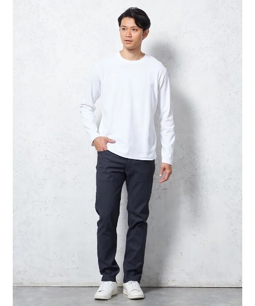 HARUYAMA（ハルヤマ）の「【RUCKEN BACCHAR】クルーネック Tシャツ 無地 カジュアルインナー 春夏（Tシャツ/カットソー・メンズ・グレー/ホワイト/ブラック・LL/L/M）」の10枚目の写真