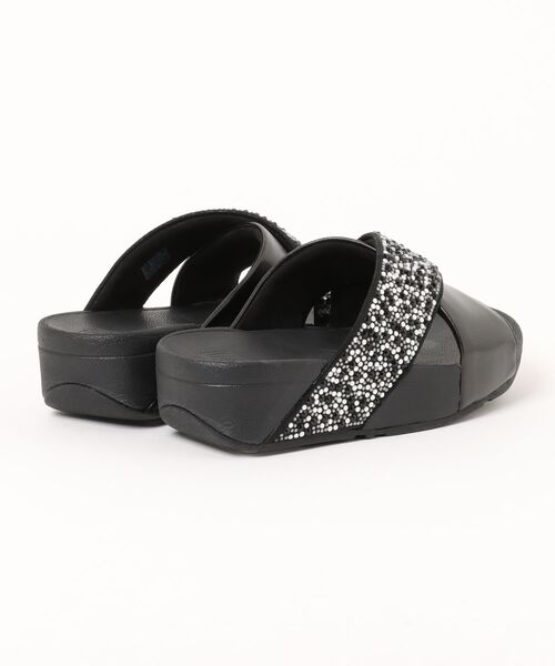 fitflop(フィットフロップ)の「LULU CRYSTAL-MIX METALLIC CROSS SLIDES(サンダル・レディース・レッド/ネイビー/ブラック/シルバー・US6/US7/US8/US5)」の5枚目の写真