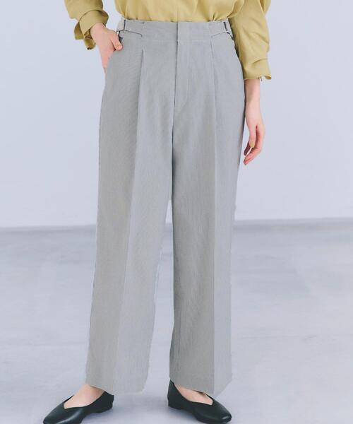 grove（グローブ）の「◆【接触冷感】ハイパーストレッチワイドパンツ（その他パンツ・レディース・ライトベージュ/ホワイト系5/ブルー系その他/ネイビー・02/03/01/04/05）」の2枚目の写真