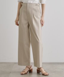 【接触冷感】ハイパーストレッチワイドパンツ