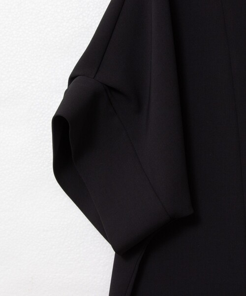 NOLLEY’S(ノーリーズ)の「《セットアップ対応》ウォッシャブルツイルフレンチジャケット(ノーカラージャケット・レディース・ブラック/ホワイト・38)」の18枚目の写真