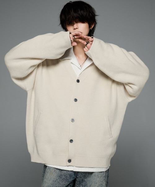 ADRER（アドラー）の「ニットカーディガン（カーディガン/ボレロ・メンズ・ブラウン・MEDIUM）」の2枚目の写真