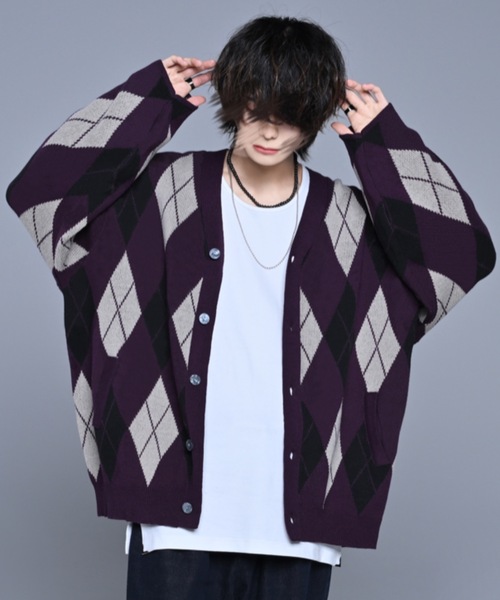 ADRER（アドラー）の「ニットカーディガン（カーディガン/ボレロ・メンズ・ブラウン・MEDIUM）」の4枚目の写真