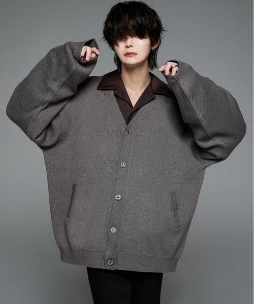 ADRER（アドラー）の「ニットカーディガン（カーディガン/ボレロ・メンズ・ブラウン・MEDIUM）」の7枚目の写真