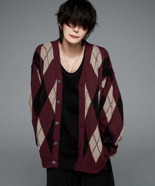 ADRER（アドラー）の「ニットカーディガン（カーディガン/ボレロ・メンズ・ブラウン・MEDIUM）」の9枚目の写真