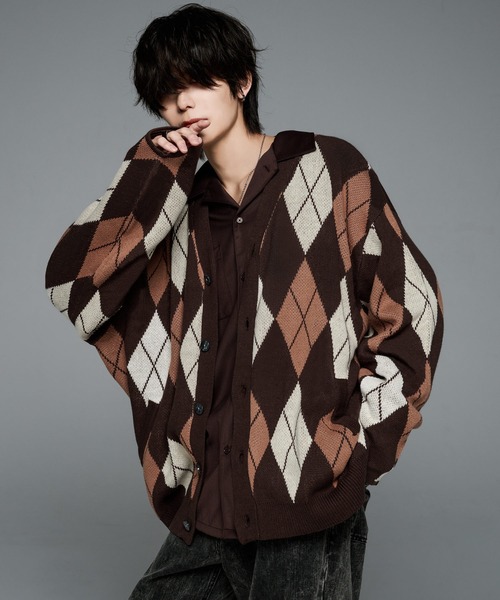 ADRER（アドラー）の「ニットカーディガン（カーディガン/ボレロ・メンズ・ブラウン・MEDIUM）」の13枚目の写真