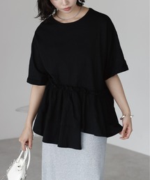 Frill hem T-shirt フリルヘムTシャツ