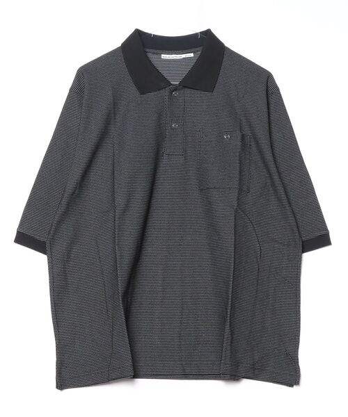 BURLAP OUTFITTER（バーラップアウトフィッター）の「H/S B.B STRIPE POLO / ハーフスリーブ B.B.ストライプ ポロ（ポロシャツ・メンズ・ブラック系その他/グレー系その他/ホワイト系その他・LARGE/MEDIUM）」の5枚目の写真