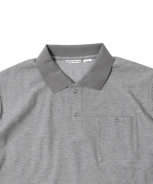 BURLAP OUTFITTER（バーラップアウトフィッター）の「H/S B.B STRIPE POLO / ハーフスリーブ B.B.ストライプ ポロ（ポロシャツ・メンズ・ブラック系その他/グレー系その他/ホワイト系その他・LARGE/MEDIUM）」の7枚目の写真