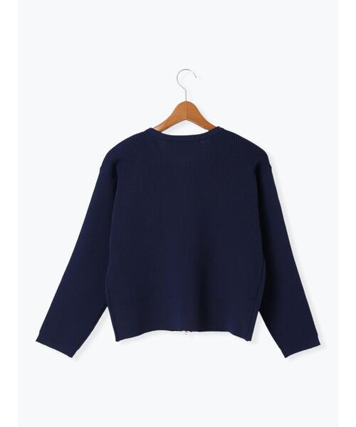 Lugnoncure(ルノンキュール)の「ダブルジップクルーネックカーディガン《2025spring catalog item》(カーディガン/ボレロ・レディース・ネイビー/ピンク/オフホワイト/ブラック・F)」の21枚目の写真