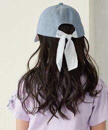 ikka（イッカ）の「シャンブレーレースリボンキャップ（キャップ）」