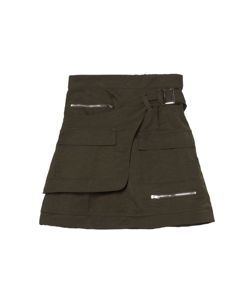 sahara(サハラ)の「Belted 2way Cargo Skirt/ベルト2ウェイカーゴスカート(スカート・レディース・ブラック/カーキ・FREE)」の13枚目の写真