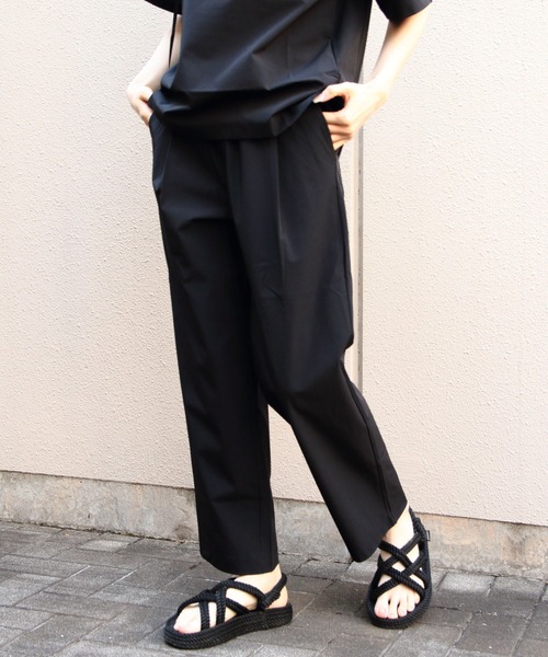 THOUSAND MILE(サウザンドマイル)の「THOUSAND MILE/サウザンドマイル Tシャツ&ロングパンツ セットアップ+バッグ(3点セット)SHORTSLEEVE TEE&LONGPANTS SET(セットアップ・レディース・ブラック/オリーブ/チャコールグレー・S/M/L)」の10枚目の写真