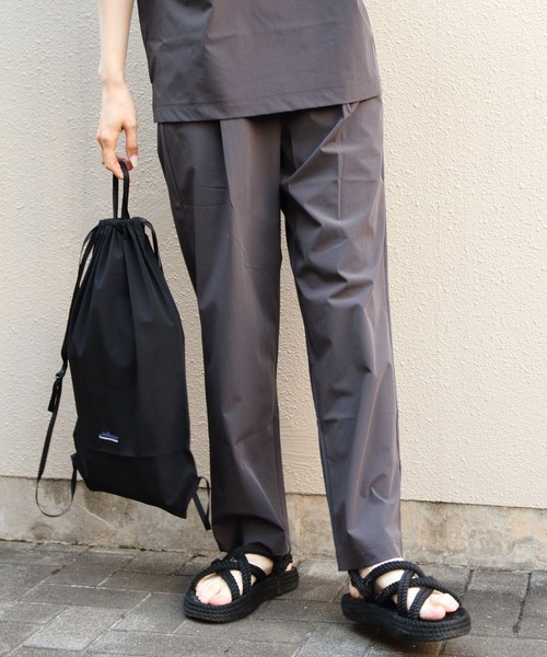 THOUSAND MILE(サウザンドマイル)の「THOUSAND MILE/サウザンドマイル Tシャツ&ロングパンツ セットアップ+バッグ(3点セット)SHORTSLEEVE TEE&LONGPANTS SET(セットアップ・レディース・ブラック/オリーブ/チャコールグレー・S/M/L)」の22枚目の写真