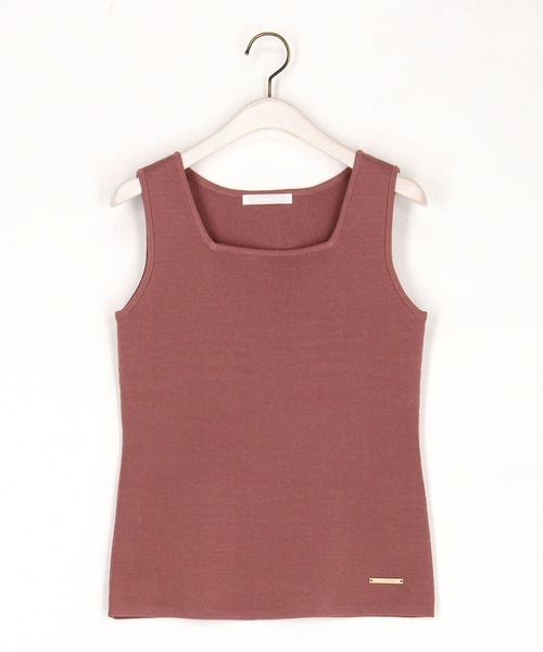 NICOLE white（ニコルホワイト）の「ニットタンクトップ（タンクトップ・レディース・ブラック/オフホワイト/グレー/グリーン/ピンク・FREE）」の13枚目の写真