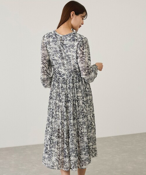 Jayro（ジャイロ）の「ペイント柄シフォンワンピース（ワンピース・レディース・ブラック系その他/ホワイト系その他2・FREE）」の10枚目の写真