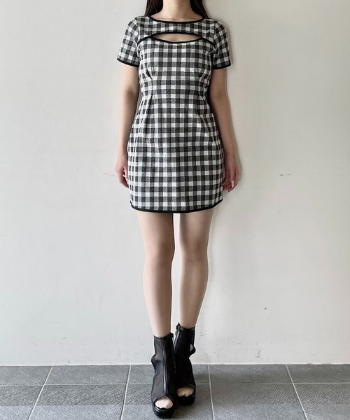 NOMAE（ノーマエ）の「BACKリボンミニワンピース（ワンピース・レディース・ブラック/ブラック系その他/アイボリー・FREE）」の9枚目の写真