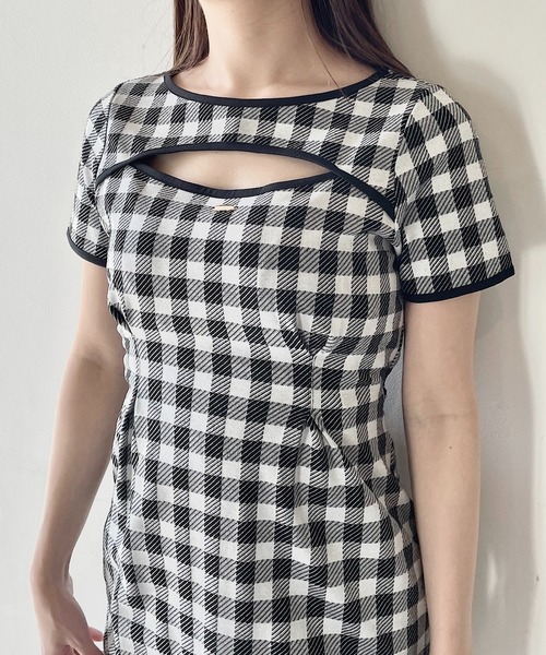 NOMAE（ノーマエ）の「BACKリボンミニワンピース（ワンピース・レディース・ブラック/ブラック系その他/アイボリー・FREE）」の6枚目の写真