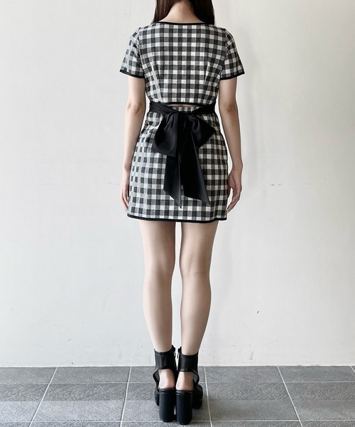 NOMAE（ノーマエ）の「BACKリボンミニワンピース（ワンピース・レディース・ブラック/ブラック系その他/アイボリー・FREE）」の15枚目の写真