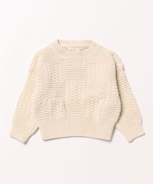 Rylee + Cru（ライリーアンドクルー）の「Aspen Sweater || Natural Check（その他ベビー用品）」