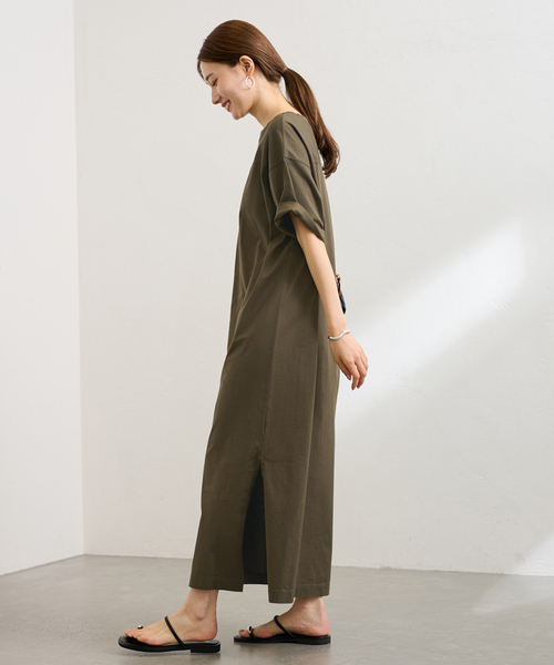 FRAMeWORK（フレームワーク）の「≪一部店舗+WEB限定追加≫コットンジャージーマキシワンピース（ワンピース・レディース・カーキ/ブラック/レッド/ネイビー・36/38）」の5枚目の写真