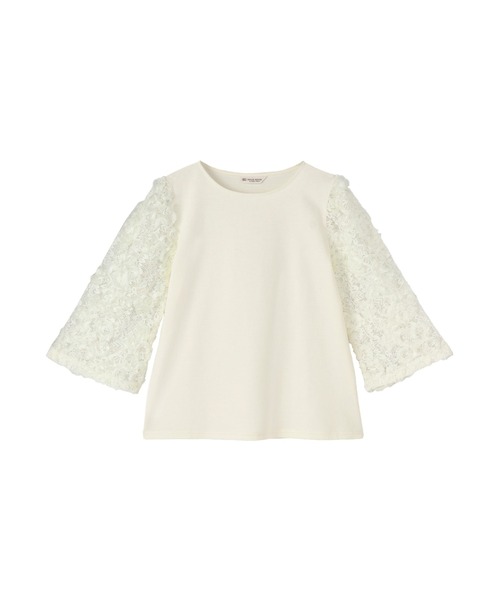 TOKYO SHIRTS(トウキョウシャツ)の「フレア袖レースブラウス 七分袖 レディース(販売停止中)(シャツ/ブラウス・レディース・ブラック/オフホワイト・LL/M/L)」の12枚目の写真