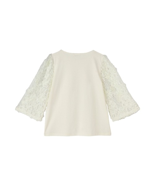 TOKYO SHIRTS(トウキョウシャツ)の「フレア袖レースブラウス 七分袖 レディース(販売停止中)(シャツ/ブラウス・レディース・ブラック/オフホワイト・LL/M/L)」の13枚目の写真