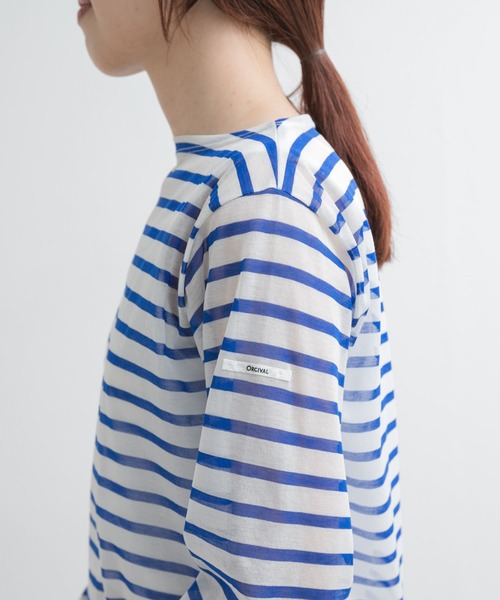 ORCIVAL（オーシバル）の「ORCIVAL　BOAT NECK LONG-SLEEVE PULLOVER（Tシャツ/カットソー・レディース・ネイビー/ピンク/ブルー・1）」の22枚目の写真