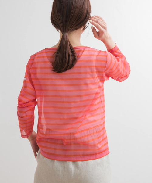 ORCIVAL（オーシバル）の「ORCIVAL　BOAT NECK LONG-SLEEVE PULLOVER（Tシャツ/カットソー・レディース・ネイビー/ピンク/ブルー・1）」の19枚目の写真