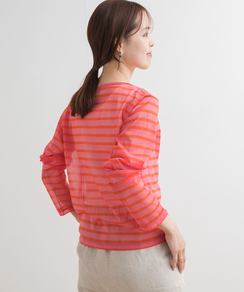 ORCIVAL（オーシバル）の「ORCIVAL　BOAT NECK LONG-SLEEVE PULLOVER（Tシャツ/カットソー・レディース・ネイビー/ピンク/ブルー・1）」の18枚目の写真