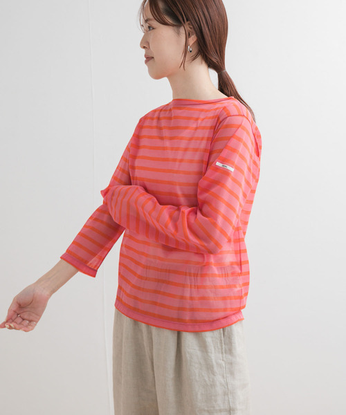ORCIVAL（オーシバル）の「ORCIVAL　BOAT NECK LONG-SLEEVE PULLOVER（Tシャツ/カットソー・レディース・ネイビー/ピンク/ブルー・1）」の15枚目の写真
