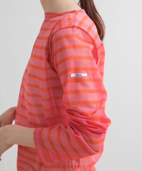 ORCIVAL（オーシバル）の「ORCIVAL　BOAT NECK LONG-SLEEVE PULLOVER（Tシャツ/カットソー・レディース・ネイビー/ピンク/ブルー・1）」の14枚目の写真