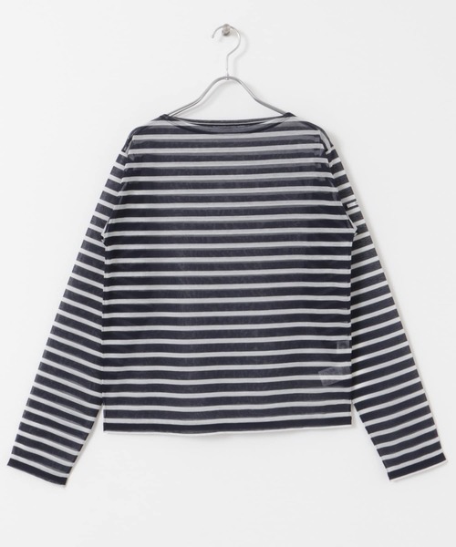 ORCIVAL（オーシバル）の「ORCIVAL　BOAT NECK LONG-SLEEVE PULLOVER（Tシャツ/カットソー・レディース・ネイビー/ピンク/ブルー・1）」の12枚目の写真