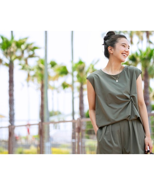 tシャツ 「NAVYS掲載 / 水陸両用」ランド アンド ウォーター ツイスト トップス レディース NAVYS掲載 / 水陸両用】ランド アンド ウォーター ツイスト