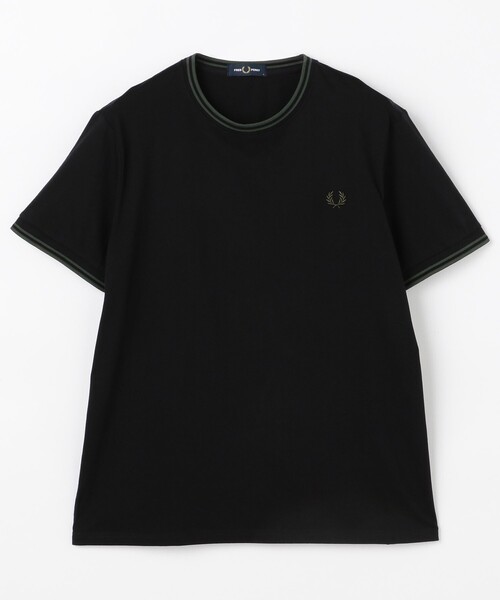 FRED PERRY フレッドペリー Tシャツ 黒 M FRED PERRY FREDPERRY フレッドペリー tシャツ 半袖 テープド
