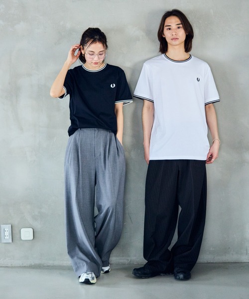 tシャツ 「FRED PERRY」TWIN TIPPED T-SHIRT M1588 レディース メンズ FRED PERRY/Twin Tipped T-Shirt / M1588 【限定展開】｜Daytona