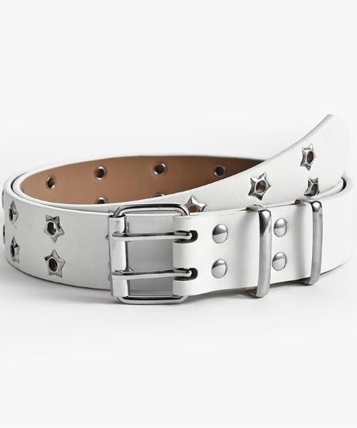 lilful（リルフル）の「スターアイレットスタッズベルト（ベルト・レディース・ブラウン/ホワイト/ダークブラウン/ブラック・F）」の6枚目の写真