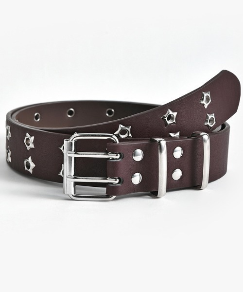 lilful（リルフル）の「スターアイレットスタッズベルト（ベルト・レディース・ブラウン/ホワイト/ダークブラウン/ブラック・F）」の8枚目の写真