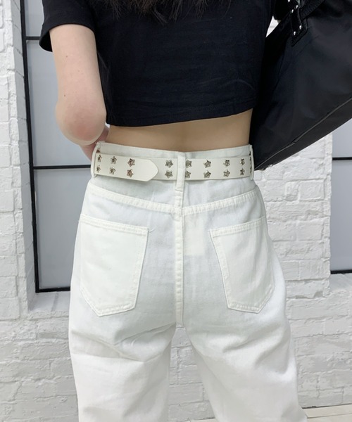 lilful（リルフル）の「スターアイレットスタッズベルト（ベルト・レディース・ブラウン/ホワイト/ダークブラウン/ブラック・F）」の11枚目の写真