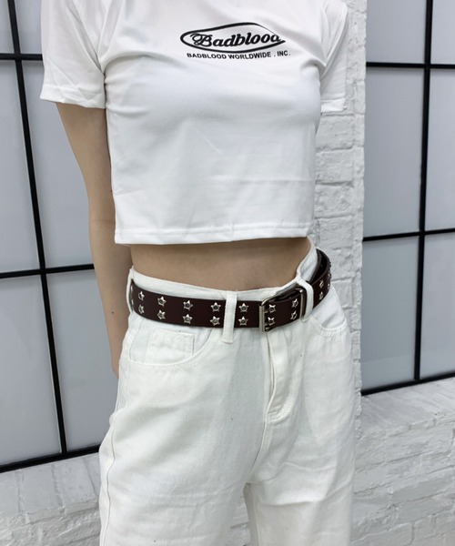 lilful（リルフル）の「スターアイレットスタッズベルト（ベルト・レディース・ブラウン/ホワイト/ダークブラウン/ブラック・F）」の19枚目の写真