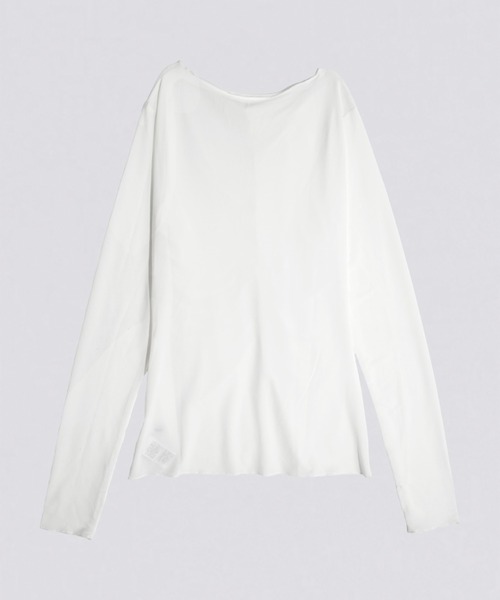 kiehtova（キエトヴァ）の「【kiehtova】MOIST GATHER LONG TEE/モイスト ギャザー ロング ティー（Tシャツ/カットソー・レディース・ホワイト/ブラック・FREE）」の9枚目の写真