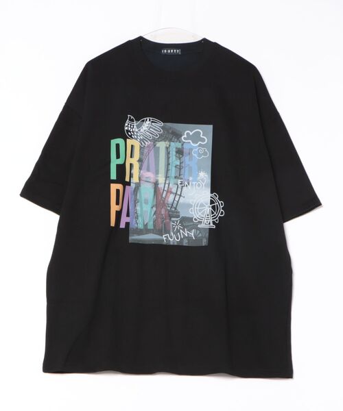 a.p.o.v.（エーピーオービー）の「a.p.o.v. カラフルロゴレイヤーフォトプリントオーバーサイズTシャツ（Tシャツ/カットソー・メンズ・ブラック/ホワイト・ONESIZE）」の8枚目の写真