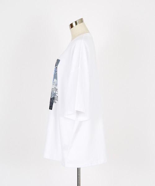 a.p.o.v.（エーピーオービー）の「a.p.o.v. カラフルロゴレイヤーフォトプリントオーバーサイズTシャツ（Tシャツ/カットソー・メンズ・ブラック/ホワイト・ONESIZE）」の11枚目の写真