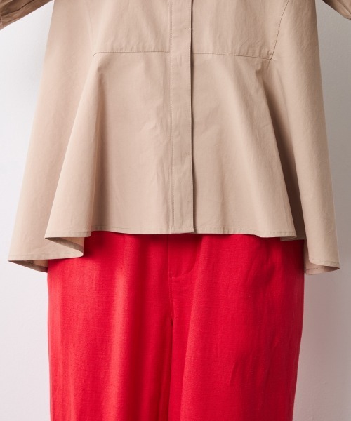 CHIC STYLE(シックスタイル)の「フレアデザインシャツ<大きいサイズ有>シックスタイル(シャツ/ブラウス・レディース・オフホワイト/ベージュ・L/M/5L/4L/3L/LL)」の18枚目の写真
