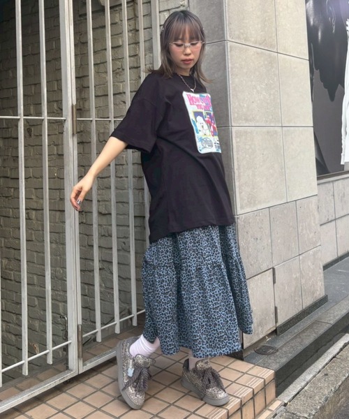 Candy Stripper（キャンディストリッパー）の「RIBBON TIERED CAMI ワンピース（ワンピース・レディース・ブラック/ブルー/ピンク・FREE）」の4枚目の写真